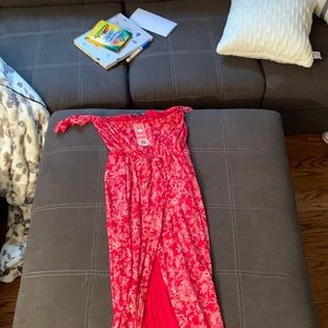 Boohoo Red Paisley wrap dress